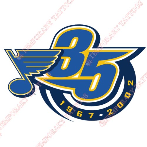 St.Louis Blues Customize Temporary Tattoos Stickers NO.326